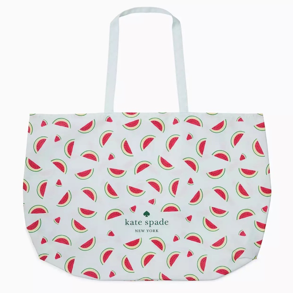 NWT KATE SPADE watermelon canvas tote